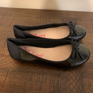 Black Patent Leather Ballet Flats sz 8 1/2
